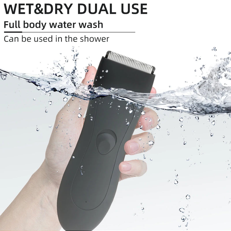 Mens Body Hair Trimmer for Men Balls Women Lady Shaver Hair Removal Bikini Trimmer Groin & Body Shaver Groomer Arm Beard Razor