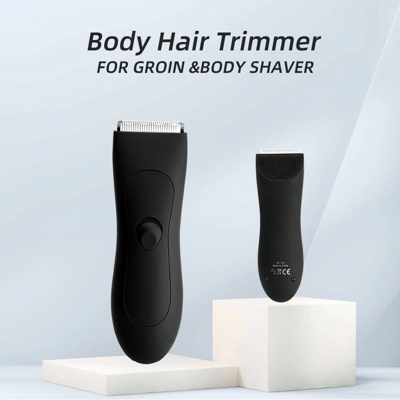 Mens Body Hair Trimmer for Men Balls Women Lady Shaver Hair Removal Bikini Trimmer Groin & Body Shaver Groomer Arm Beard Razor