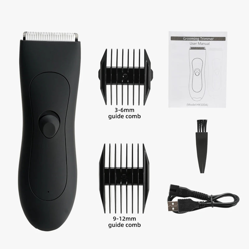 Mens Body Hair Trimmer for Men Balls Women Lady Shaver Hair Removal Bikini Trimmer Groin & Body Shaver Groomer Arm Beard Razor